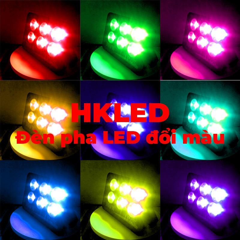 Đèn pha LED đổi màu HKLED