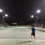 Sân tennis sử dụng đèn LED chiếu sáng